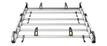 Picture of Van Guard ULTI Rack+ (Aluminium) - 4 Bar Roof Rack for Fiat Doblo 2022-Onwards | L2 | H1 | Twin Rear Doors | VGUR-283