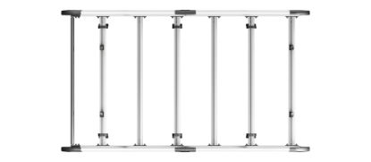 Picture of Van Guard ULTI Rack+ (Aluminium) - 5 Bar Roof Rack for Fiat Scudo 2007-2016 | L1 | H1 | Tailgate | VGUR-285