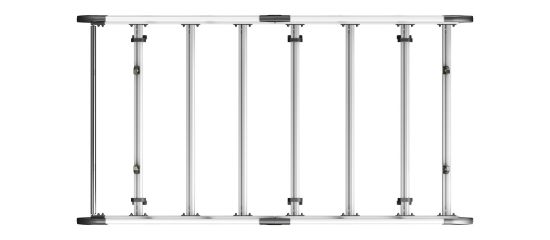 Picture of Van Guard ULTI Rack+ (Aluminium) - 5 Bar Roof Rack for Fiat Scudo 2007-2016 | L2 | H1 | Tailgate | VGUR-286