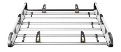 Picture of Van Guard ULTI Rack+ (Aluminium) - 6 Bar Roof Rack for Volkswagen Caddy 2020-Onwards | L1 | H1 | Twin Rear Doors | VGUR-287