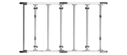 Picture of Van Guard ULTI Rack+ (Aluminium) - 6 Bar Roof Rack for Volkswagen Caddy 2020-Onwards | L1 | H1 | Twin Rear Doors | VGUR-287