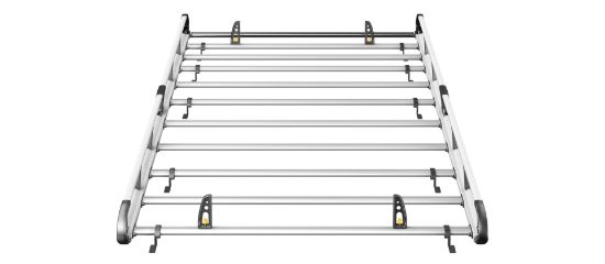 Picture of Van Guard ULTI Rack+ (Aluminium) - 9 Bar Roof Rack for Vauxhall Movano 2010-2021 | L4 | H2 | Twin Rear Doors | VGUR-288