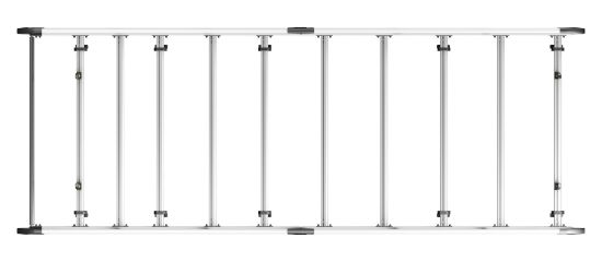 Picture of Van Guard ULTI Rack+ (Aluminium) - 9 Bar Roof Rack for Vauxhall Movano 2010-2021 | L4 | H2 | Twin Rear Doors | VGUR-288