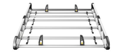 Picture of Van Guard ULTI Rack+ (Aluminium) - 5 Bar Roof Rack for Volkswagen Caddy 2020-Onwards | L2 | H1 | Twin Rear Doors | VGUR-289