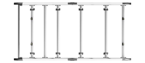 Picture of Van Guard ULTI Rack+ (Aluminium) - 5 Bar Roof Rack for Nissan Townstar 2022-Onwards | L1 | H1 | Twin Rear Doors | VGUR-290