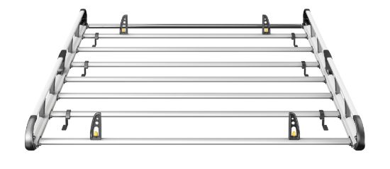 Picture of Van Guard ULTI Rack+ (Aluminium) - 6 Bar Roof Rack for Vauxhall Movano 2022-Onwards | L1 | H1 | Twin Rear Doors | VGUR-209