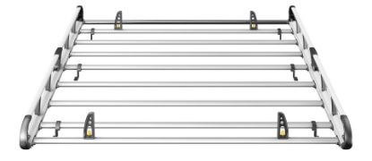 Picture of Van Guard ULTI Rack+ (Aluminium) - 7 Bar Roof Rack for Vauxhall Movano 2022-Onwards | L2 | H1 | Twin Rear Doors | VGUR-210