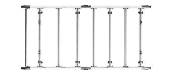 Picture of Van Guard ULTI Rack+ (Aluminium) - 6 Bar Roof Rack for Mercedes Vito 2003-2014 | L1 | H1 | Twin Rear Doors | VGUR-227