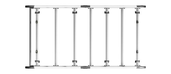 Picture of Van Guard ULTI Rack+ (Aluminium) - 6 Bar Roof Rack for Mercedes Vito 2003-2014 | L1 | H1 | Tailgate | VGUR-228