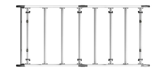 Picture of Van Guard ULTI Rack+ (Aluminium) - 7 Bar Roof Rack for Mercedes Vito 2003-2014 | L3 | H1 | Tailgate | VGUR-232