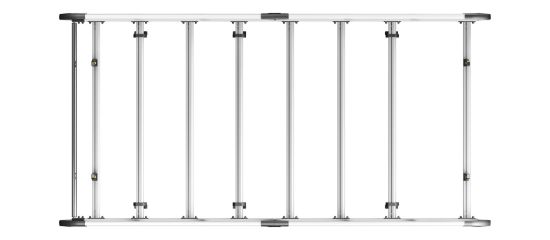 Picture of Van Guard ULTI Rack+ (Aluminium) - 7 Bar Roof Rack for Mercedes Sprinter 2006-2018 | L1 | H1 | Twin Rear Doors | VGUR-236