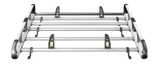 Picture of Van Guard ULTI Rack+ (Aluminium) - 4 Bar Roof Rack for Fiat Doblo 2010-2021 | L1 | H1 | Twin Rear Doors | VGUR-242