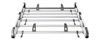 Picture of Van Guard ULTI Rack+ (Aluminium) - 5 Bar Roof Rack for Fiat Doblo 2010-2021 | L2 | H1 | Twin Rear Doors | VGUR-243