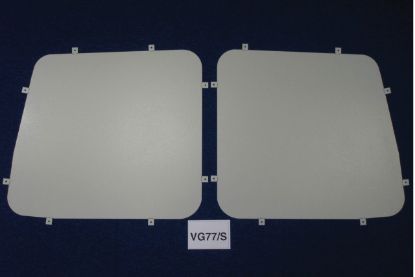 Picture of Van Guard Window Blank with Brake Light Cut Out for Peugeot Partner 1996-2008 | L1 | H1 | Twin Rear Doors | VG77LS