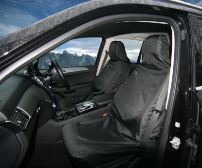 Picture of Town and Country Front Single Seat Cover BLACK | Universal | 3DFBLK