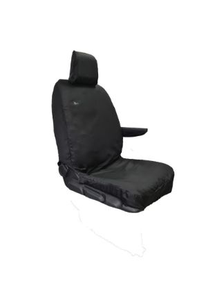 Picture of Town and Country Black Driver Seat Cover | Vauxhall Vivaro 2019-Onwards | CP01BLK