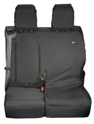 Picture of Town and Country Black Double Passenger Seat Cover | Citroen Dispatch 2016-Onwards | CP02BLK