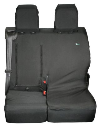 Picture of Town and Country Black Double Passenger Seat Cover | Peugeot Expert 2016-Onwards | CP02BLK