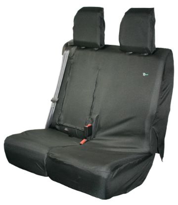 Picture of Town and Country Black Double Passenger Seat Cover | Toyota Proace 2016-Onwards | CP02BLK