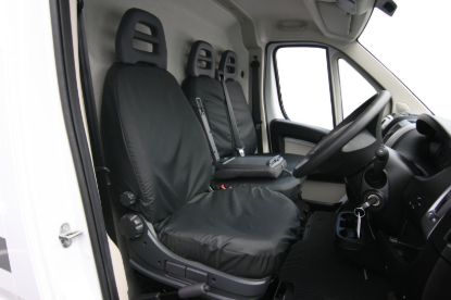 Town and Country Black Single Passenger or Driver Seat Cover | Peugeot Boxer 2006-Onwards