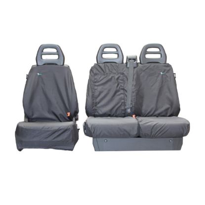 Picture of Town and Country Front Seat Cover Set | Iveco Daily 2014-Onwards | IV01BLK
