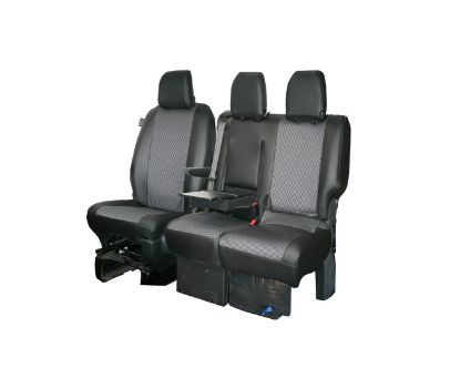 Picture of Town and Country Luxury Single and Folding Double Front Seat Cover Set | Vauxhall Vivaro 2019-Onwards | LU4430