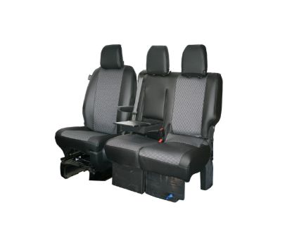 Picture of Town and Country Luxury Single and Folding Double Front Seat Cover Set | Vauxhall Vivaro 2019-Onwards | LU4430
