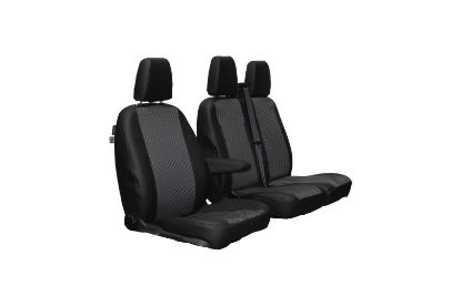 Picture of Town and Country Luxury Single and Double Front Seat Cover Set | Ford Transit Custom 2013-2023 | LU4515