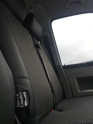 Picture of Town and Country Luxury Single and Double Front Seat Cover Set | Volkswagen Transporter T5 and T6 | LU4522
