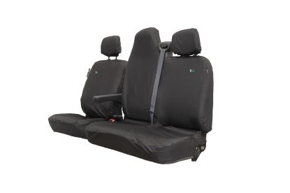 Picture of Town and Country Black Single Piece Seat Cover for Double Passenger Base | Renault Master 2010-Onwards | RMFSBLK