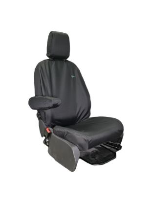 Picture of Town and Country Black Single Passenger Seat Cover | Ford Transit Custom 2013-2023 | TA5055