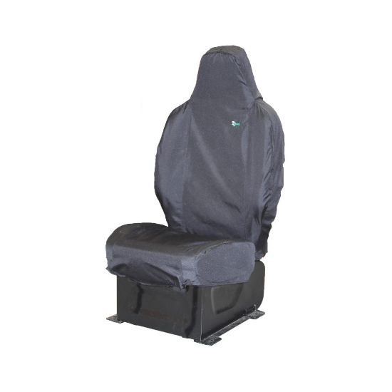 Picture of Town and Country Black Single Passenger Seat Cover (Fixed Headrest) | Vauxhall Combo 2018-Onwards | TA6540