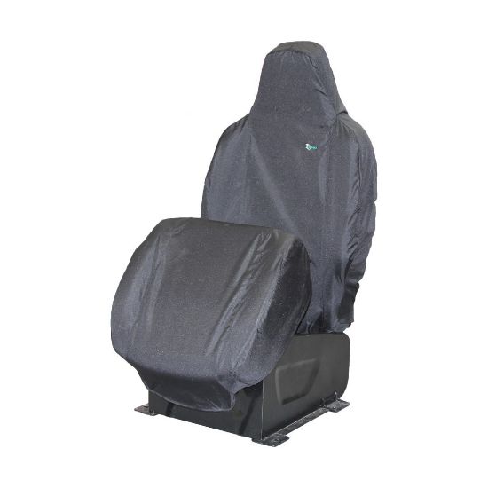 Picture of Town and Country Black Single Passenger Seat Cover (Fixed Headrest) | Vauxhall Combo 2018-Onwards | TA6540