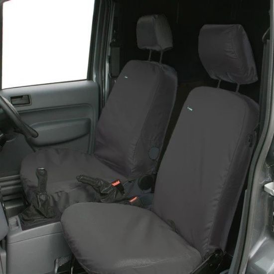 Picture of Town and Country Front Seat Cover Set | Ford Transit Connect 2002-2013 | TRCONBLK