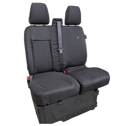 Picture of Town and Country Black Double Seat Cover | Ford Transit 2014-Onwards | TRD14BLK