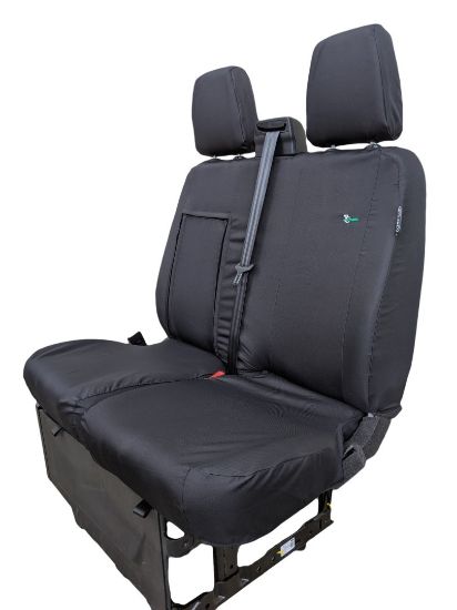 Picture of Town and Country Black Double Seat Cover | Ford Transit 2014-Onwards | TRD14BLK
