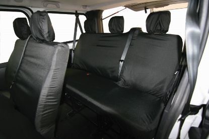 Picture of Town and Country Six Seat Rear Seat Cover Set | Fiat Talento 2016-2021 | TV04BLK