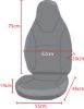 Picture of Town and Country Black Camper Van Seat Cover (for Captain Seats with Fixed Headrest) | Universal | UN3822