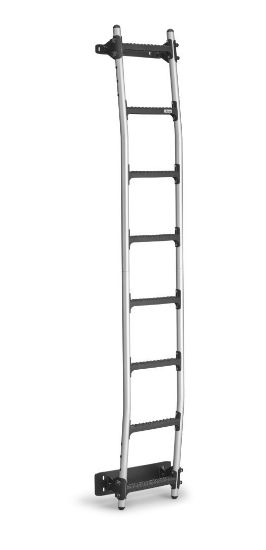 Picture of Rhino VanLadder - Silver Rear Door Ladder with fitting Kit for Maxus Deliver 9 2020-Onwards | L3 | H3 | Twin Rear Doors | AL8-LK42