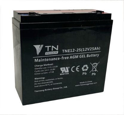 Picture of TN Power AGM TNE12-25 Deep Cycle Battery | AGM | TNE12-25