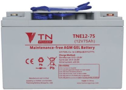 Picture of TN Power AGM 12V 75Ah Deep Cycle Battery | AGM | TNE12-75