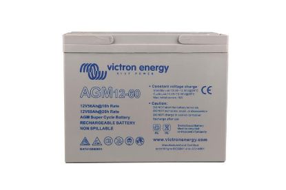 Picture of Victron Energy AGM Super Cycle Battery 12V 60Ah (M5) | AGM | BAT412060081