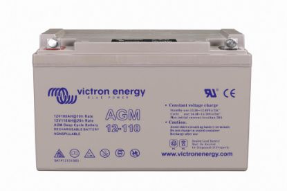 Picture of Victron Energy AGM Dual Purpose Battery 12V 110Ah | AGM | BAT412101084