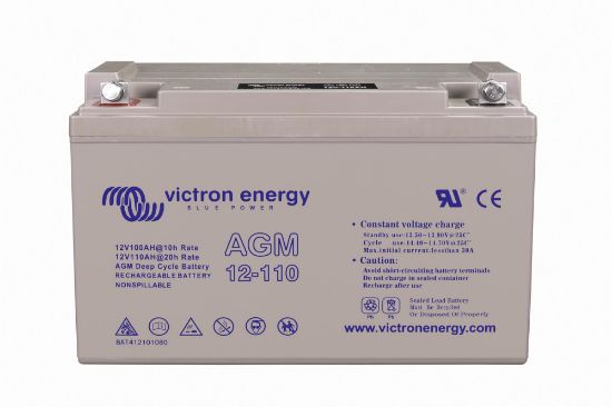 Picture of Victron Energy AGM Dual Purpose Battery 12V 110Ah | AGM | BAT412101084