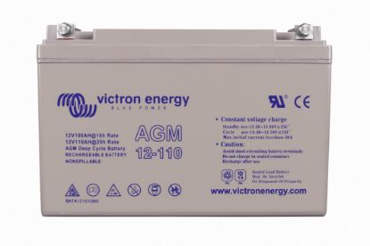 Picture of Victron Energy AGM Dual Purpose Battery 12V 110Ah (M8) | AGM | BAT412101085
