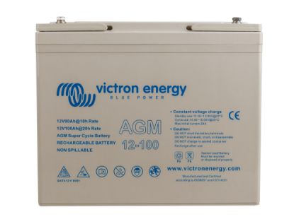 Picture of Victron Energy AGM Super Cycle Battery 12V 100Ah (M6) | AGM | BAT412110081