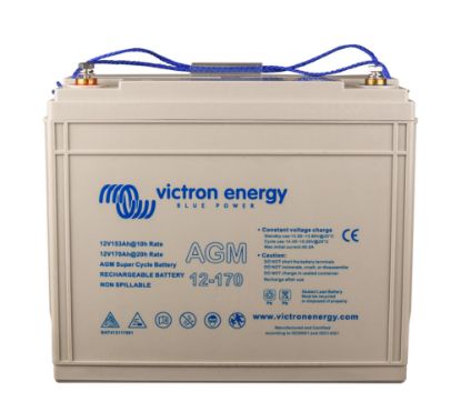 Picture of Victron Energy AGM Super Cycle Battery 12V 170Ah (M8) | AGM | BAT412117081