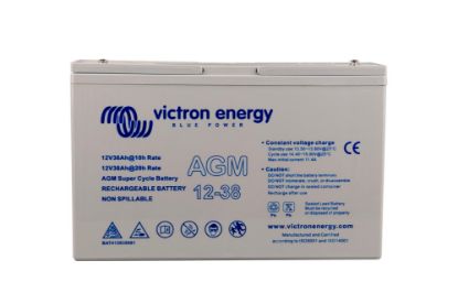 Picture of Victron Energy AGM Deep Cycle Battery 12V 38Ah | AGM | BAT412350084