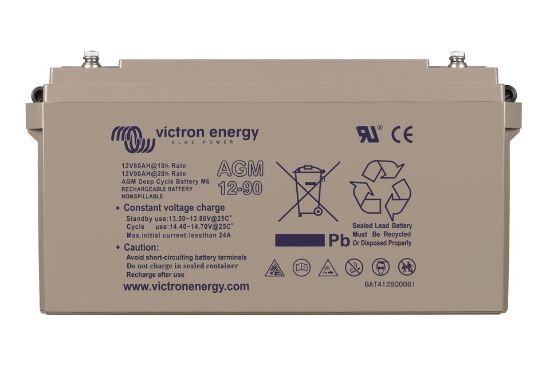 Picture of Victron Energy AGM Dual Purpose Battery 12V 90Ah (M6) | AGM | BAT412800085