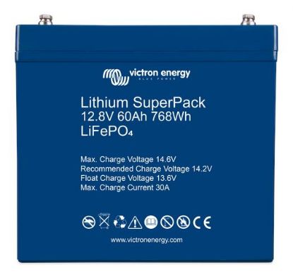 Picture of Victron Energy Lithium SuperPack 12.8V 60Ah (M6) | Lithium | BAT512060705